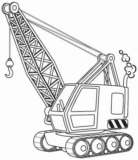Crane coloring #12, Download drawings