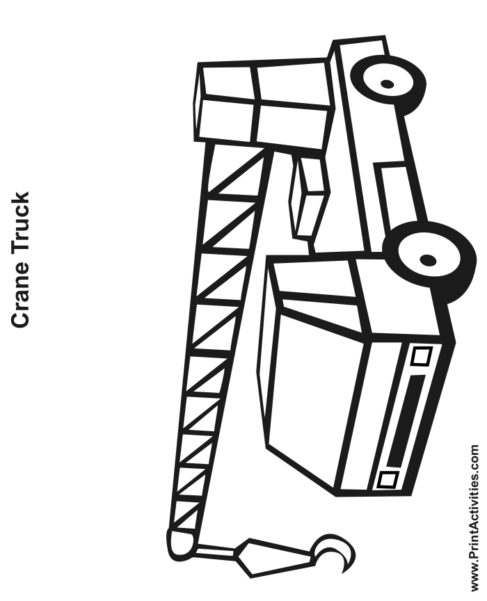 Crane coloring #16, Download drawings