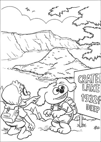 Crater Lake coloring #11, Download drawings