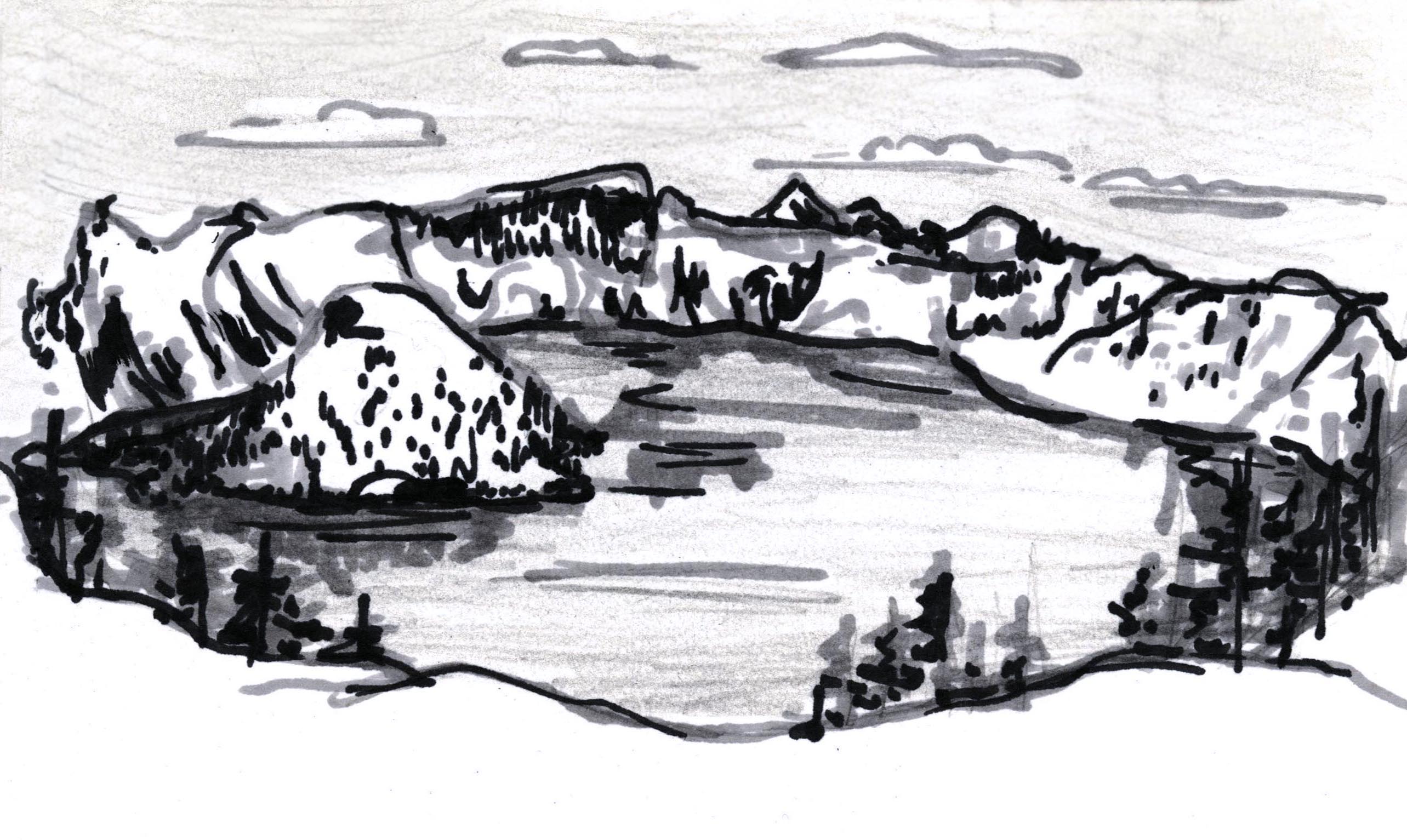 Crater Lake coloring #8, Download drawings