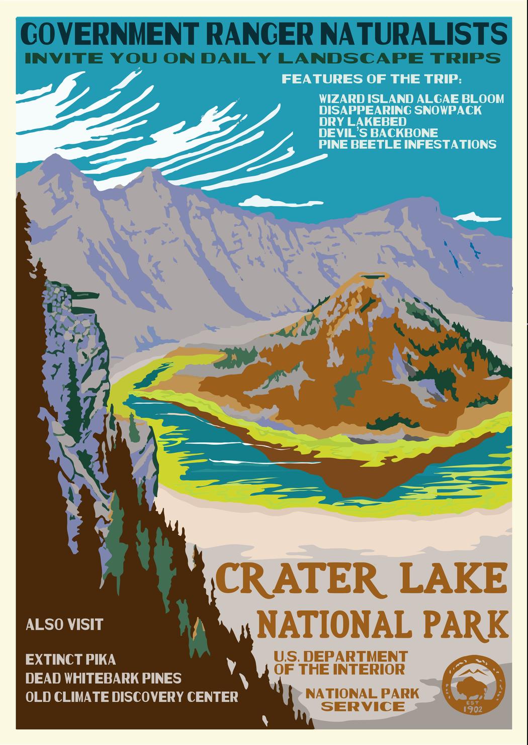 Crater Lake National Park coloring #20, Download drawings
