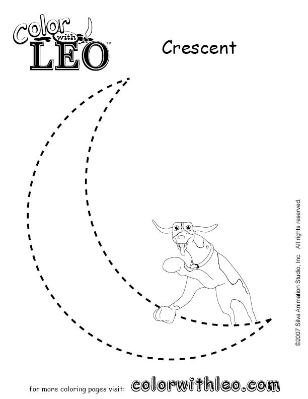 Crescent coloring #13, Download drawings