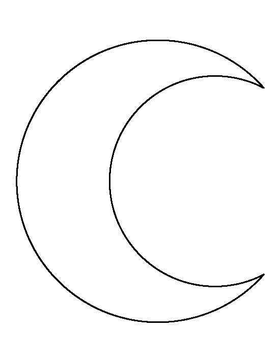 Crescent coloring #17, Download drawings