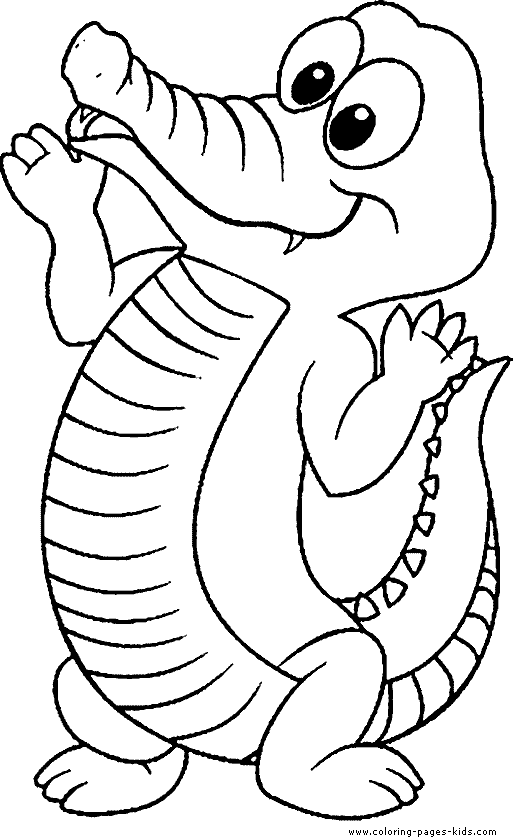Crocodile coloring #12, Download drawings