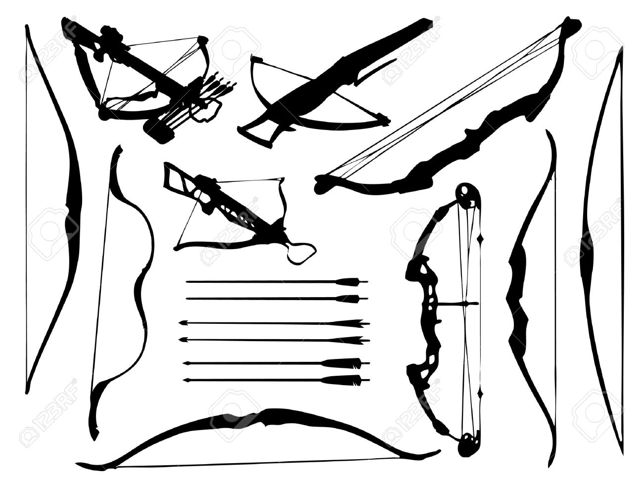 Crossbow clipart #2, Download drawings