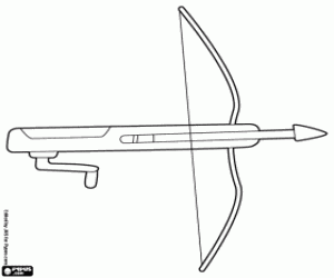 Crossbow coloring #17, Download drawings