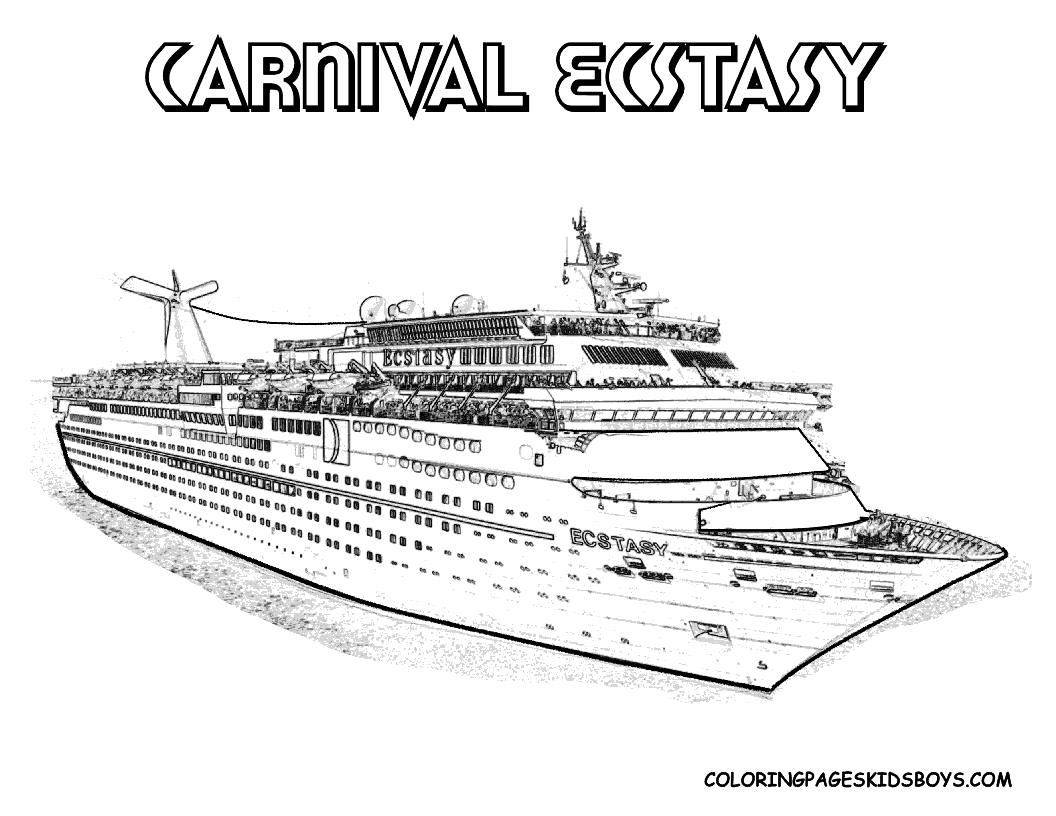 Cruise Ship coloring #6, Download drawings
