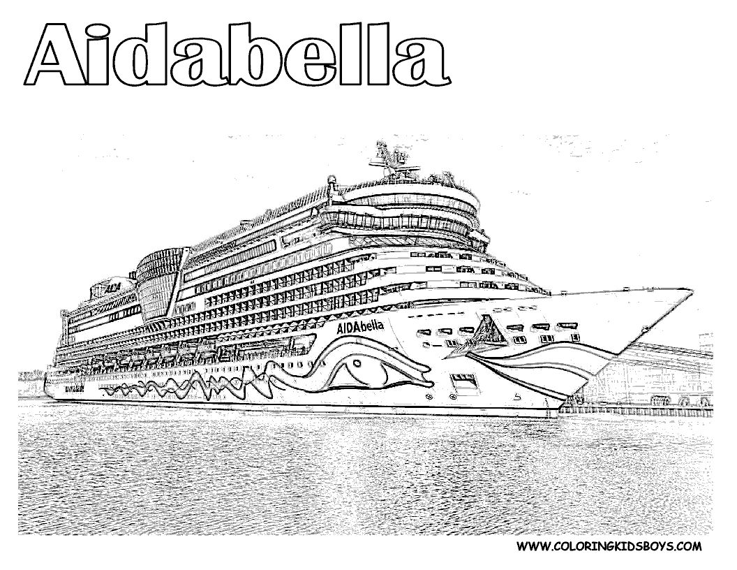 Cruise Ship coloring #12, Download drawings