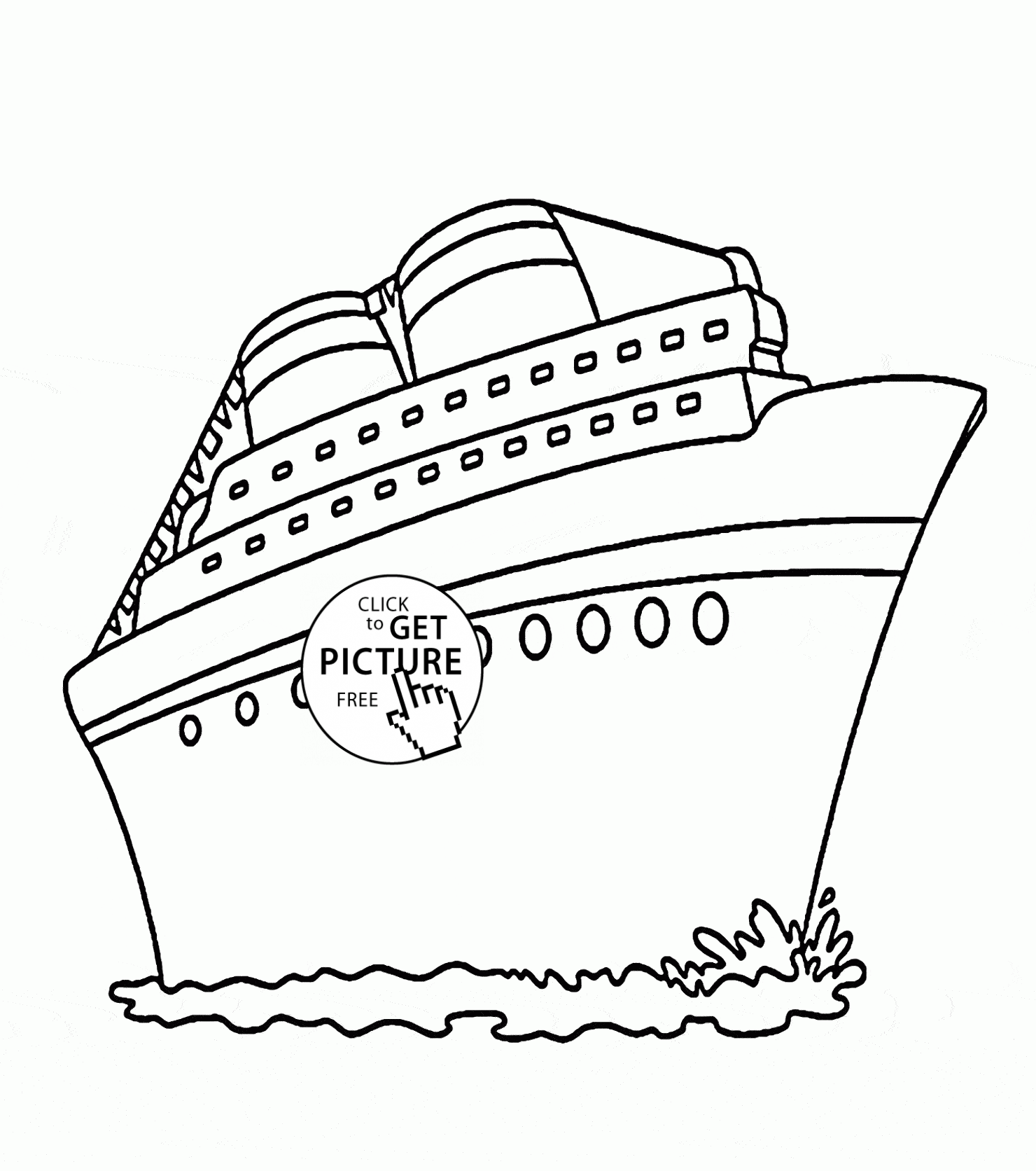 Cruise Ship coloring #7, Download drawings