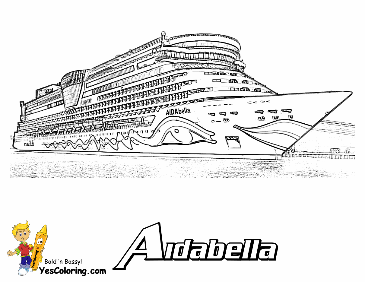 Cruise Ship coloring #1, Download drawings