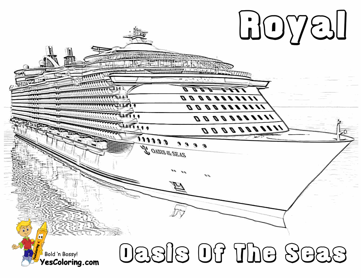Cruise Ship coloring #5, Download drawings