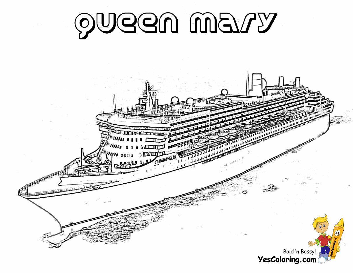 Cruise Ship coloring #2, Download drawings