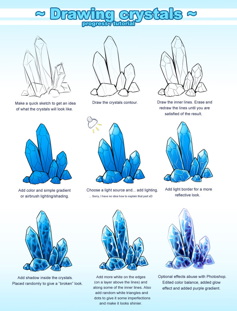 Crystals coloring #20, Download drawings
