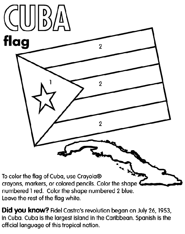 Cuba coloring #19, Download drawings