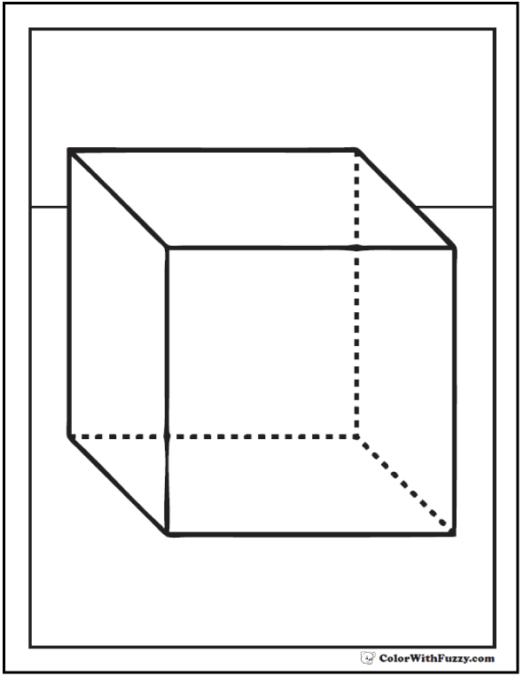 Cube coloring #15, Download drawings