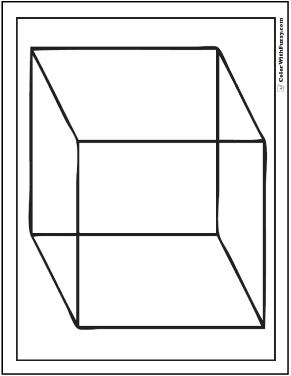 Cube coloring #17, Download drawings