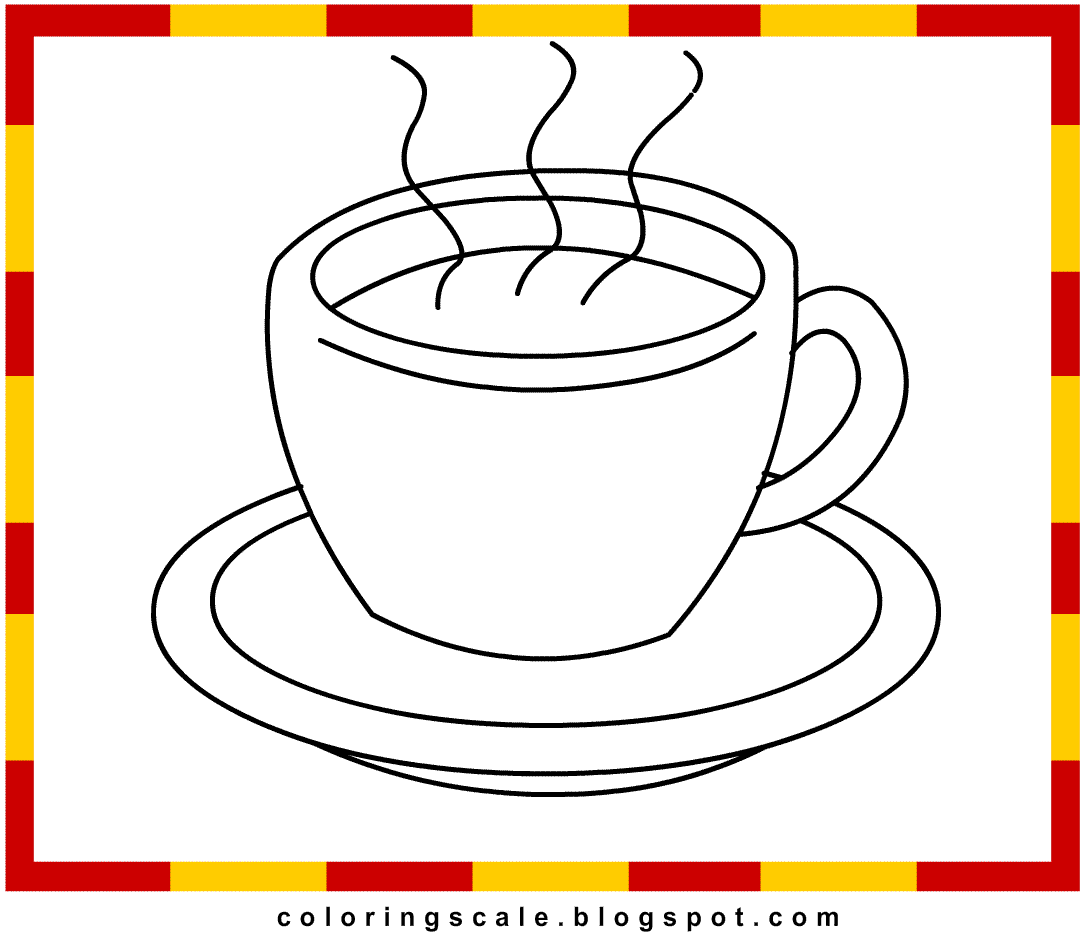 Cup coloring #19, Download drawings