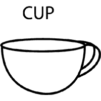 Cup coloring #12, Download drawings