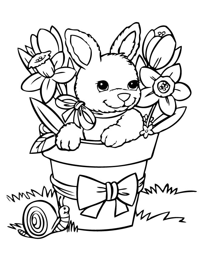 Rabbit coloring #3, Download drawings