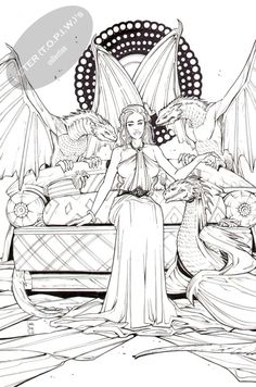 Daenerys Targaryen coloring #19, Download drawings