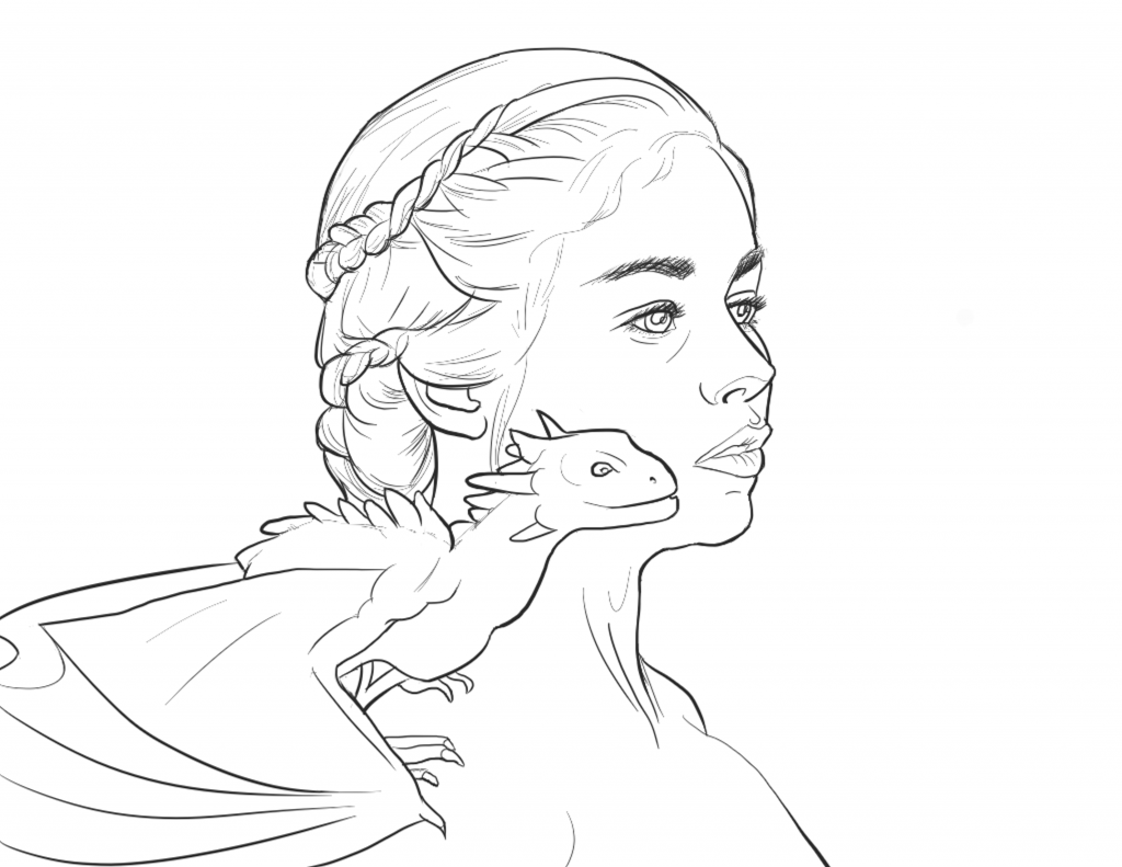 Daenerys Targaryen coloring #12, Download drawings