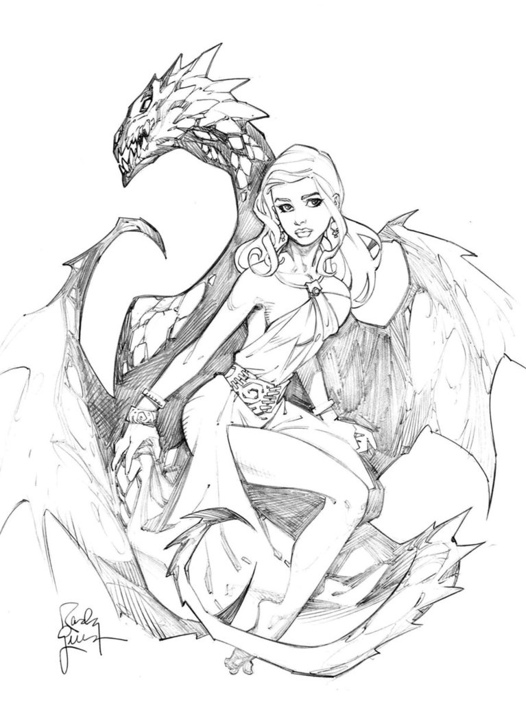 Daenerys Targaryen coloring #15, Download drawings