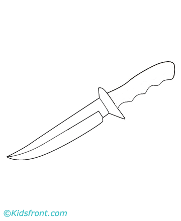Knife coloring #19, Download drawings