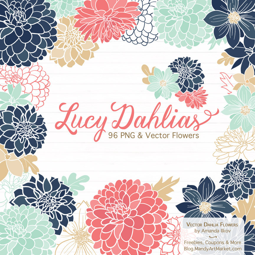 Dahlia clipart #15, Download drawings