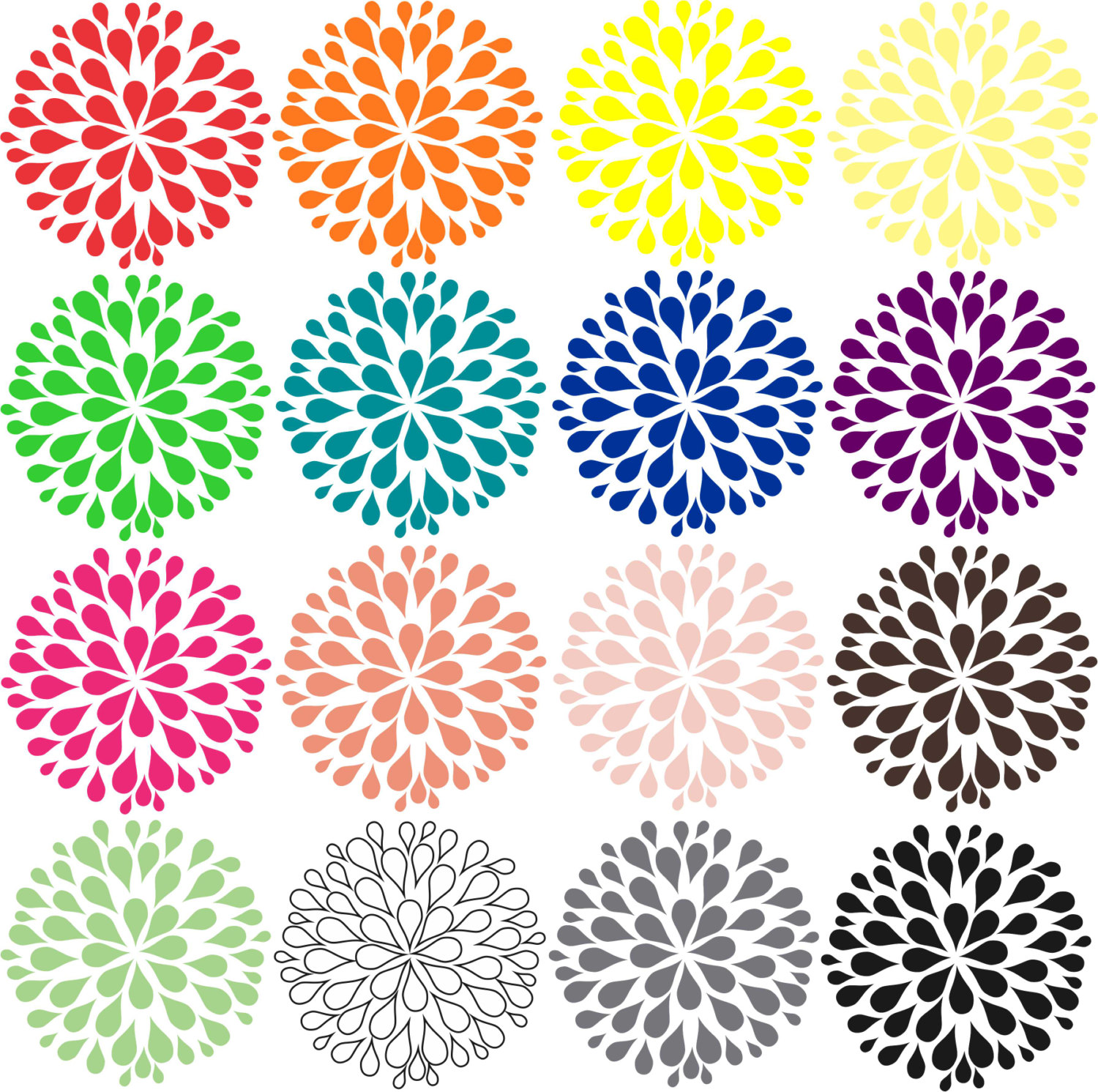 Dahlia clipart #3, Download drawings