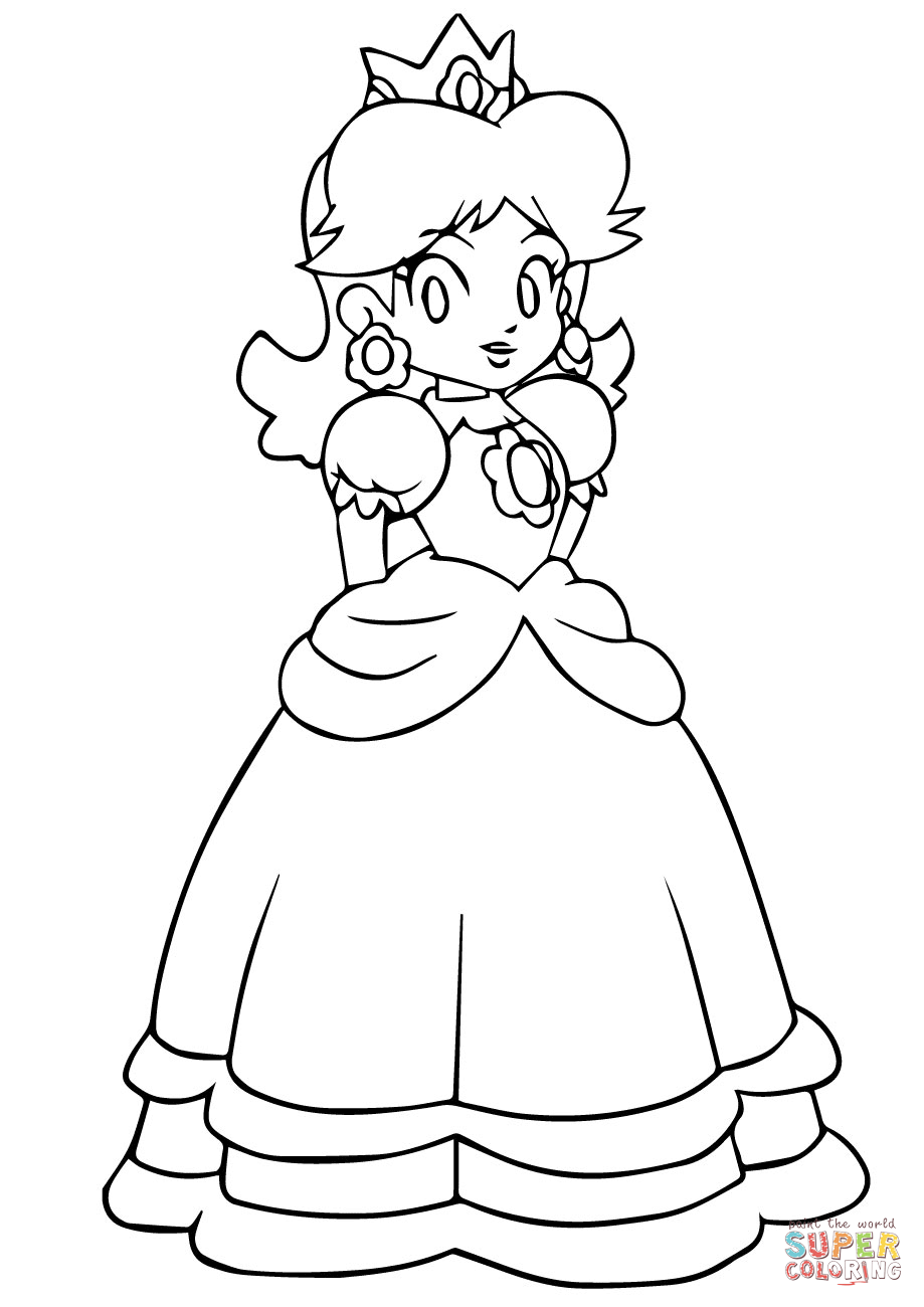 Daisy coloring #3, Download drawings