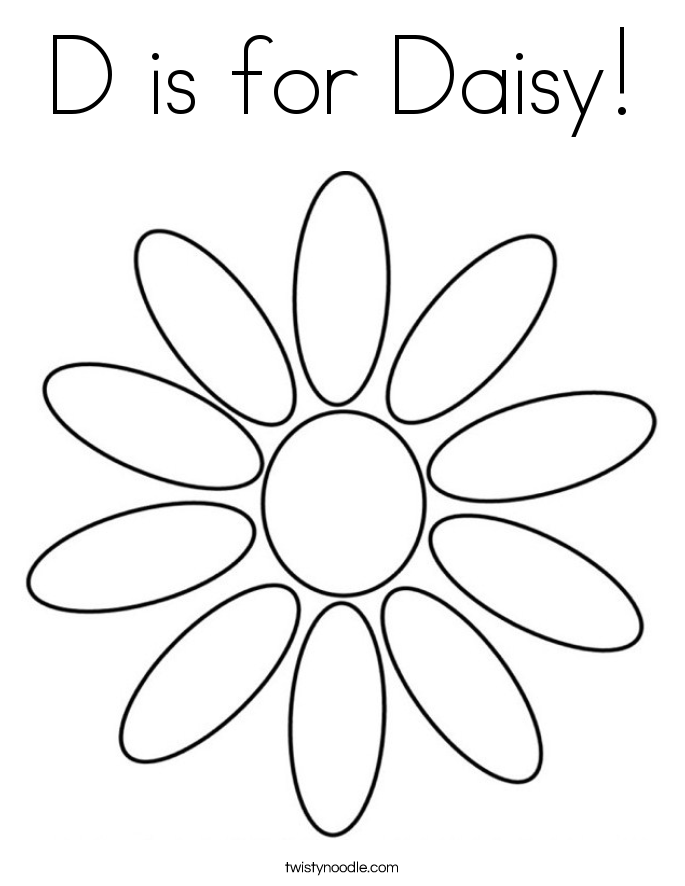 Daisy coloring #20, Download drawings