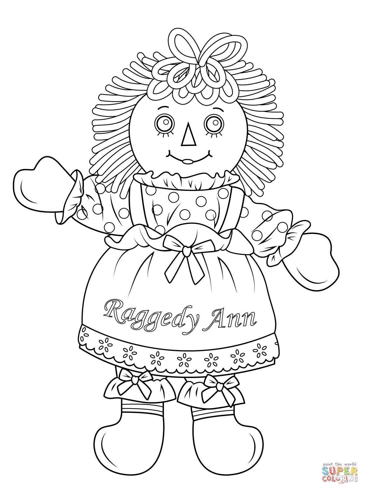Doll coloring #11, Download drawings