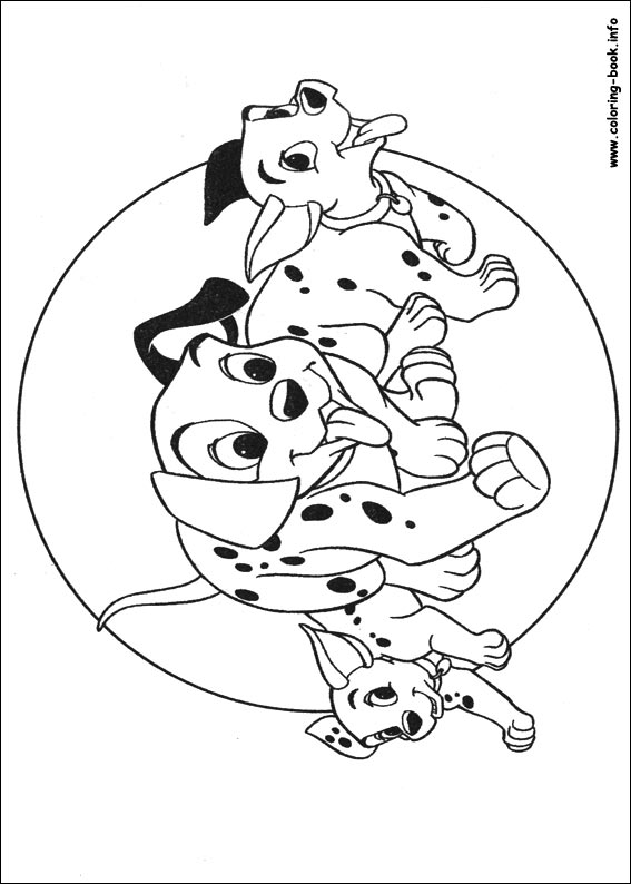 Dalmatian coloring #9, Download drawings