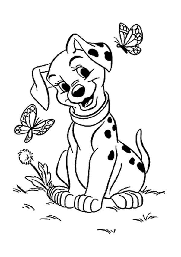 Dalmatian coloring #17, Download drawings