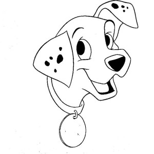 Dalmatian coloring #5, Download drawings