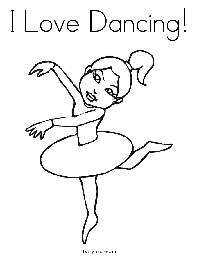 Dancing coloring #19, Download drawings