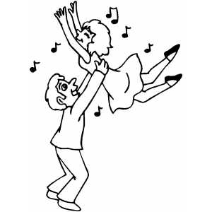 Dancing coloring #11, Download drawings