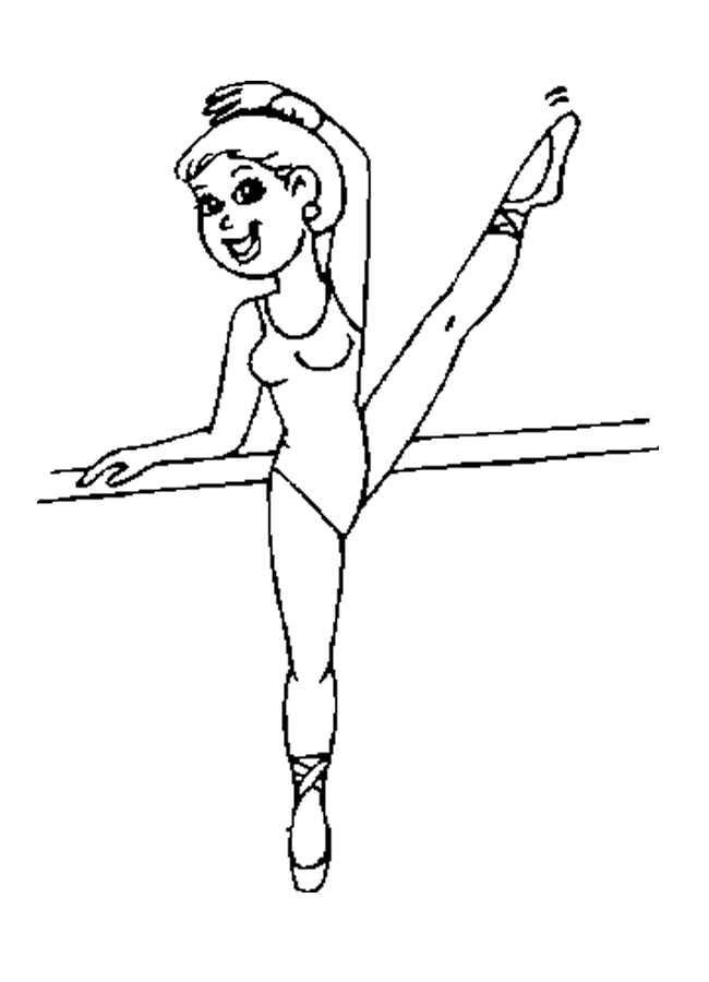Dancer coloring #8, Download drawings