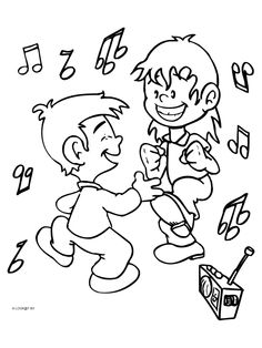Dancing coloring #10, Download drawings