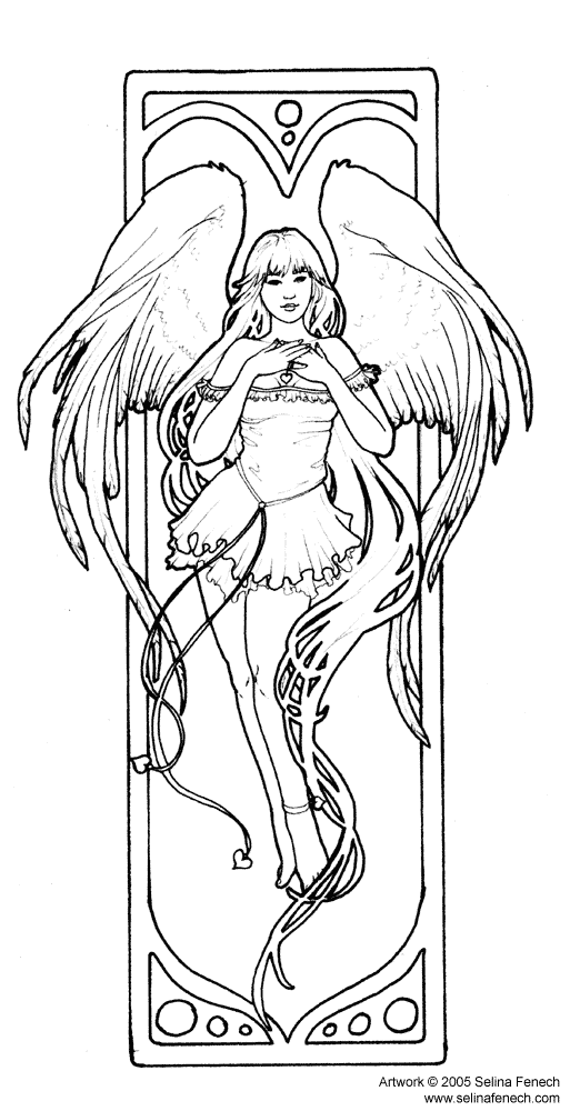 Dark Angel coloring #11, Download drawings