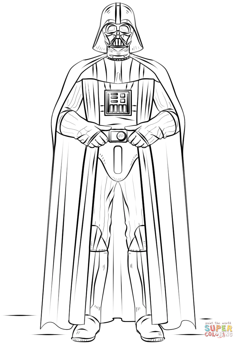 Darth Vader coloring #12, Download drawings