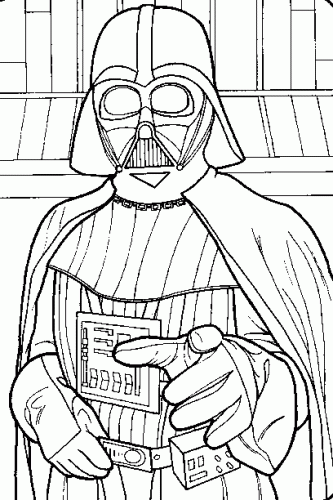 Darth Vader coloring #1, Download drawings
