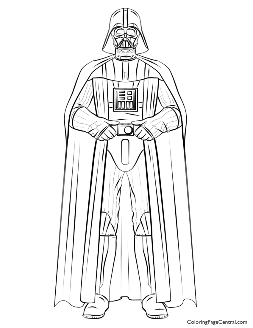 Darth Vader coloring #8, Download drawings
