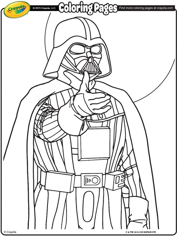 Darth Vader coloring #7, Download drawings
