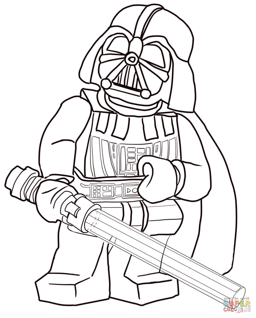 Darth Vader coloring #10, Download drawings