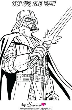 Darth Vader coloring #9, Download drawings