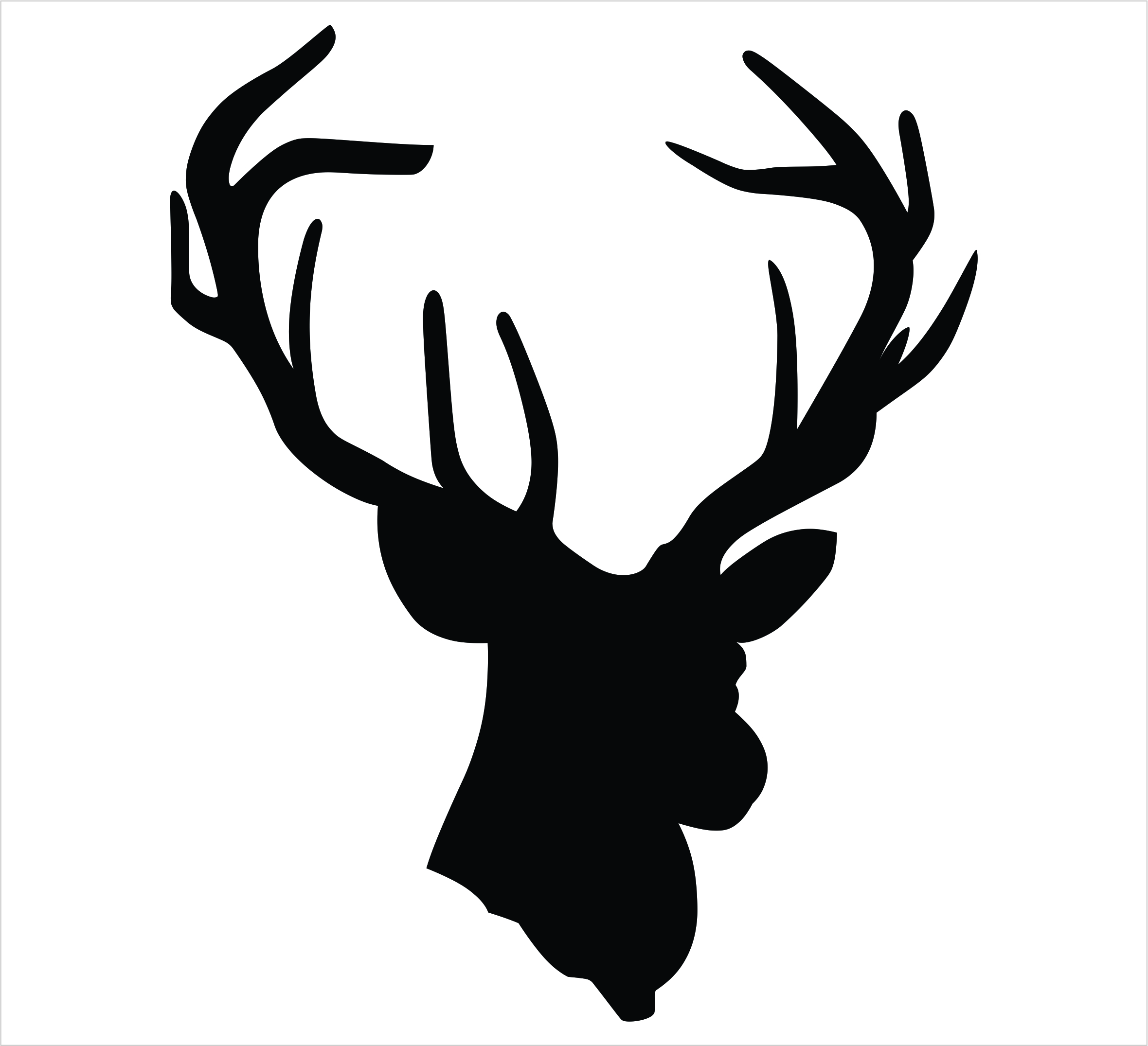 deer head svg free #448, Download drawings