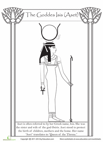 Isis (Deity) coloring #20, Download drawings