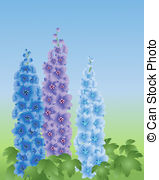 Delphinium clipart #5, Download drawings