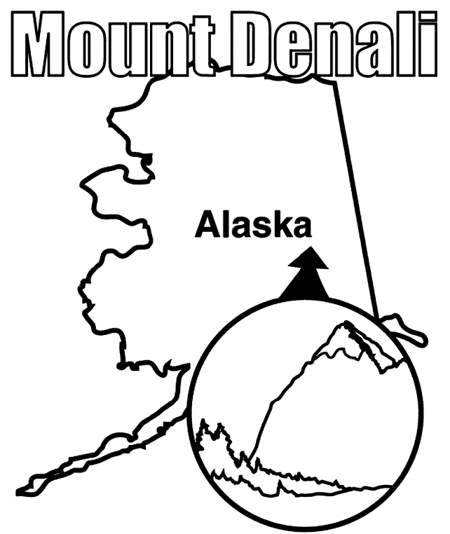 Mount McKinley coloring #12, Download drawings